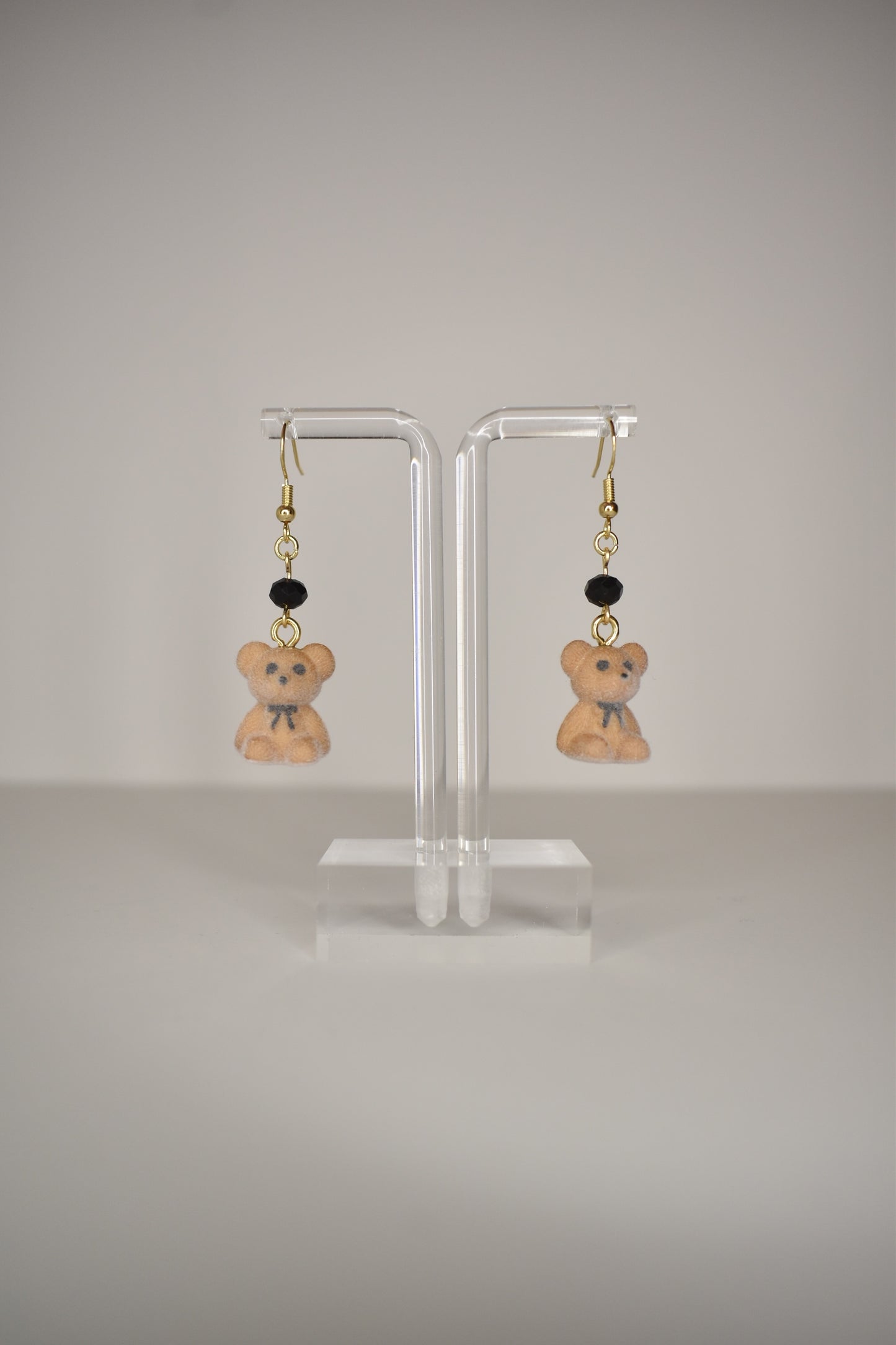 Brown Teddy Bear Earrings